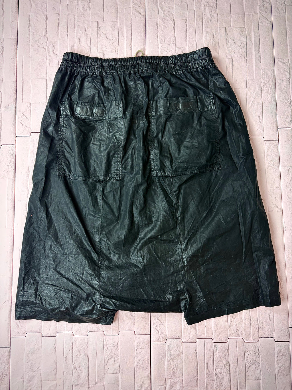 Rick owens waxed o&m shorts