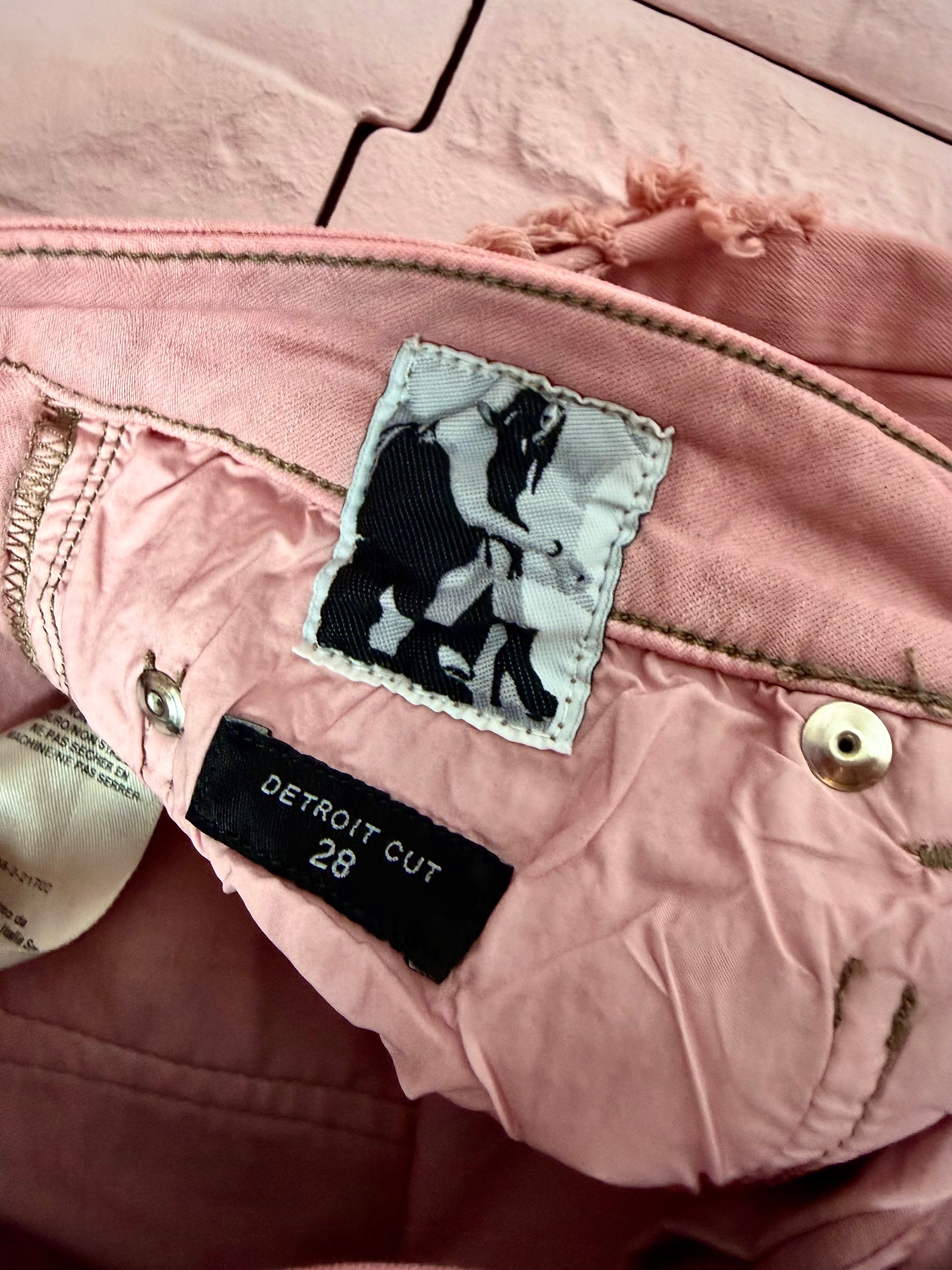 Rick owens slashed detroit cut denim