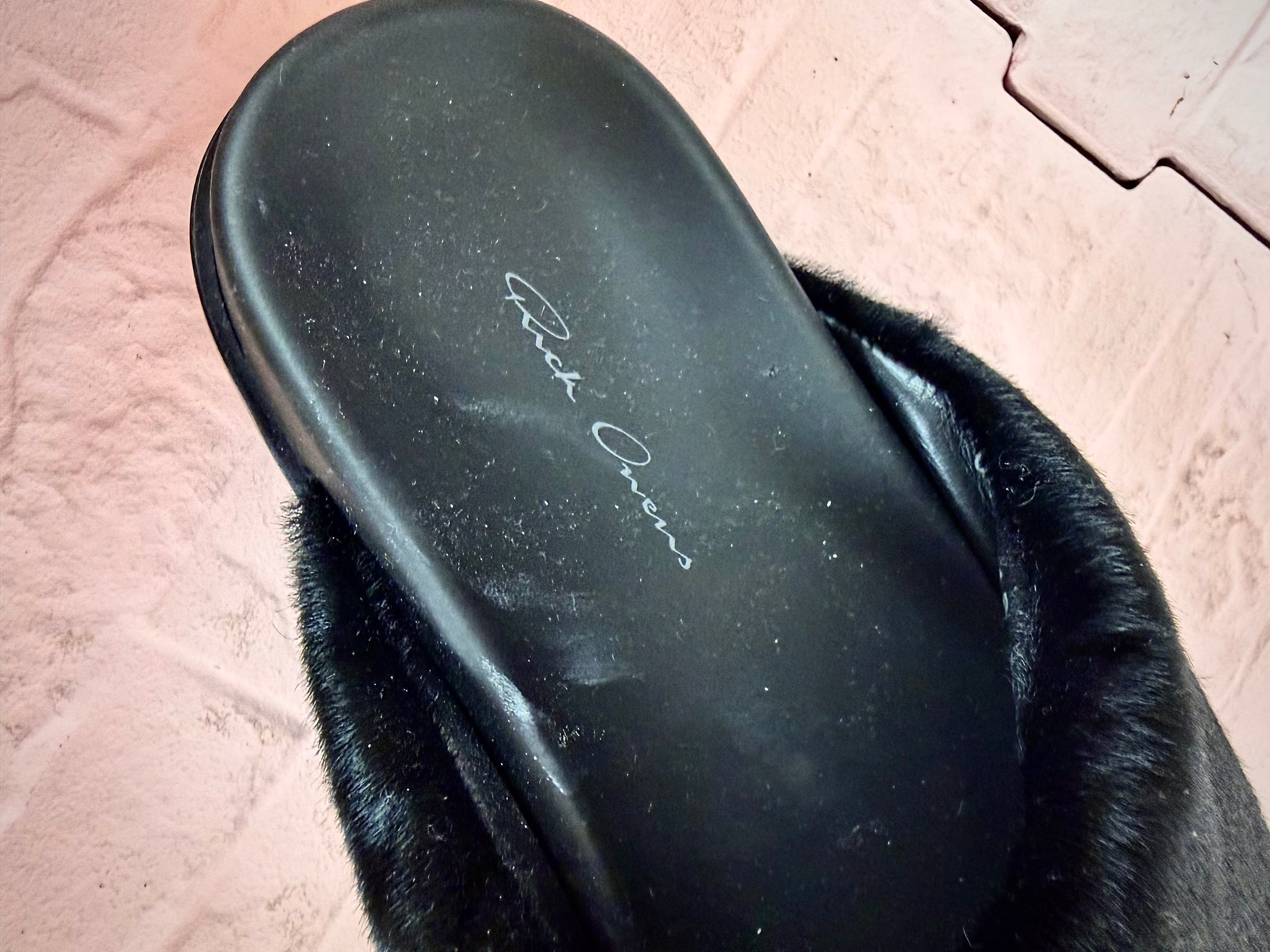 Rick owens ponyhair slides