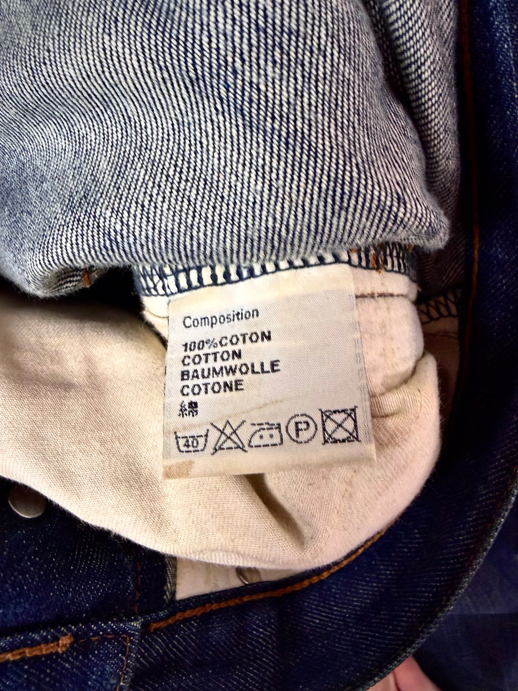 Dior washed denim