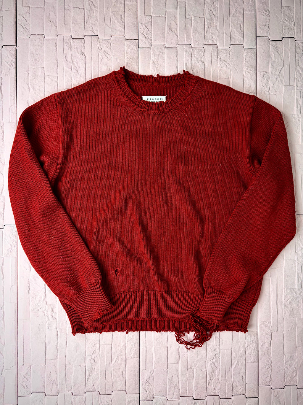 Maison Margiela distressed knit sweater