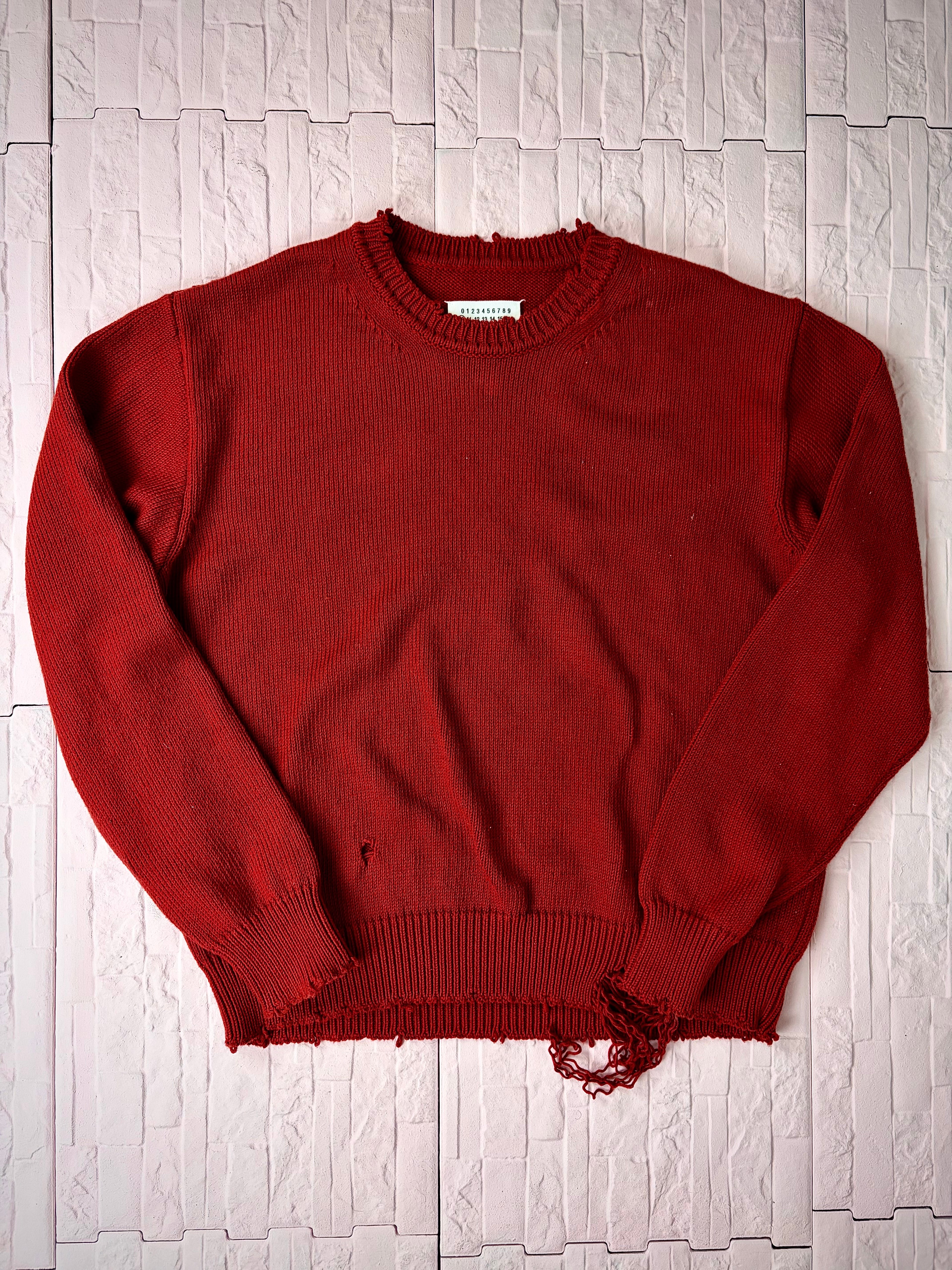 Maison Margiela distressed knit sweater