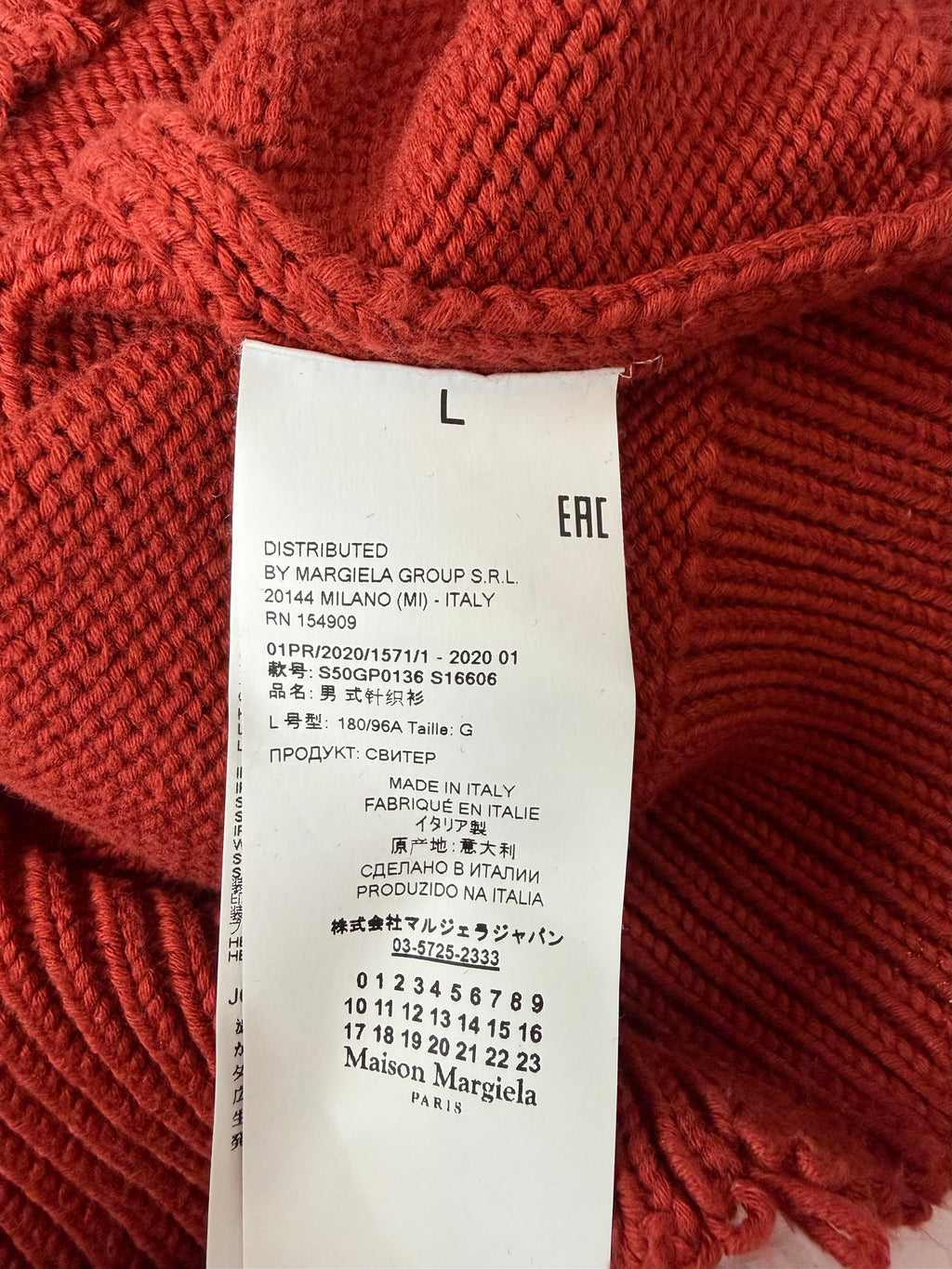 Maison Margiela distressed knit sweater
