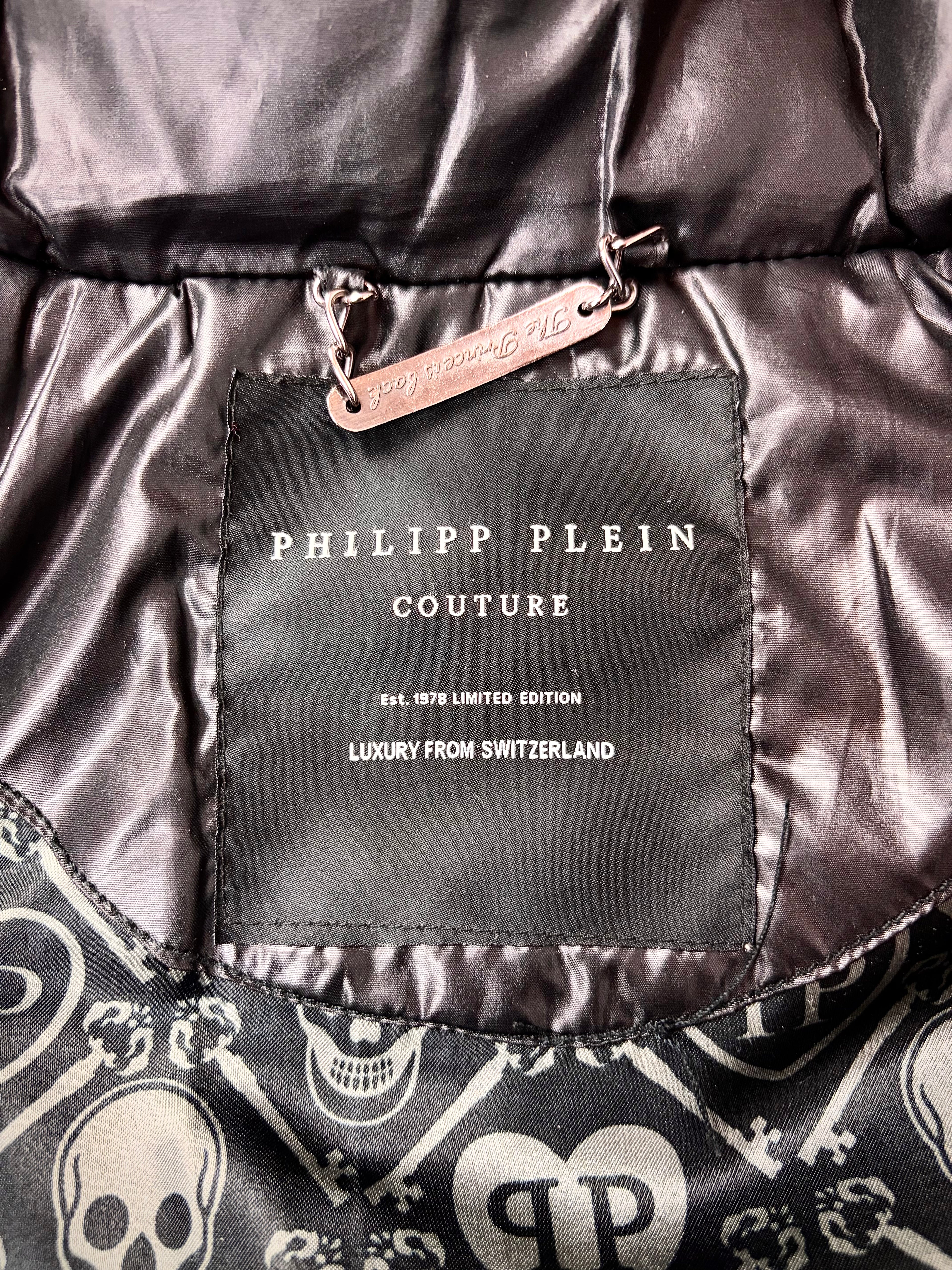 Philipp Plein waxed puffer vest