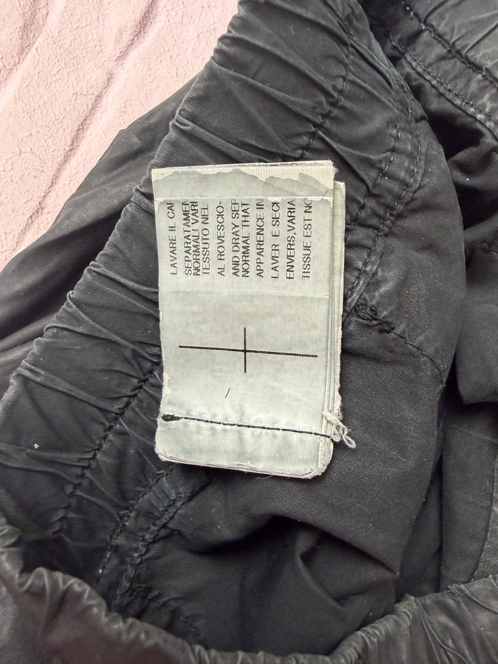 Rick owens waxed o&m shorts
