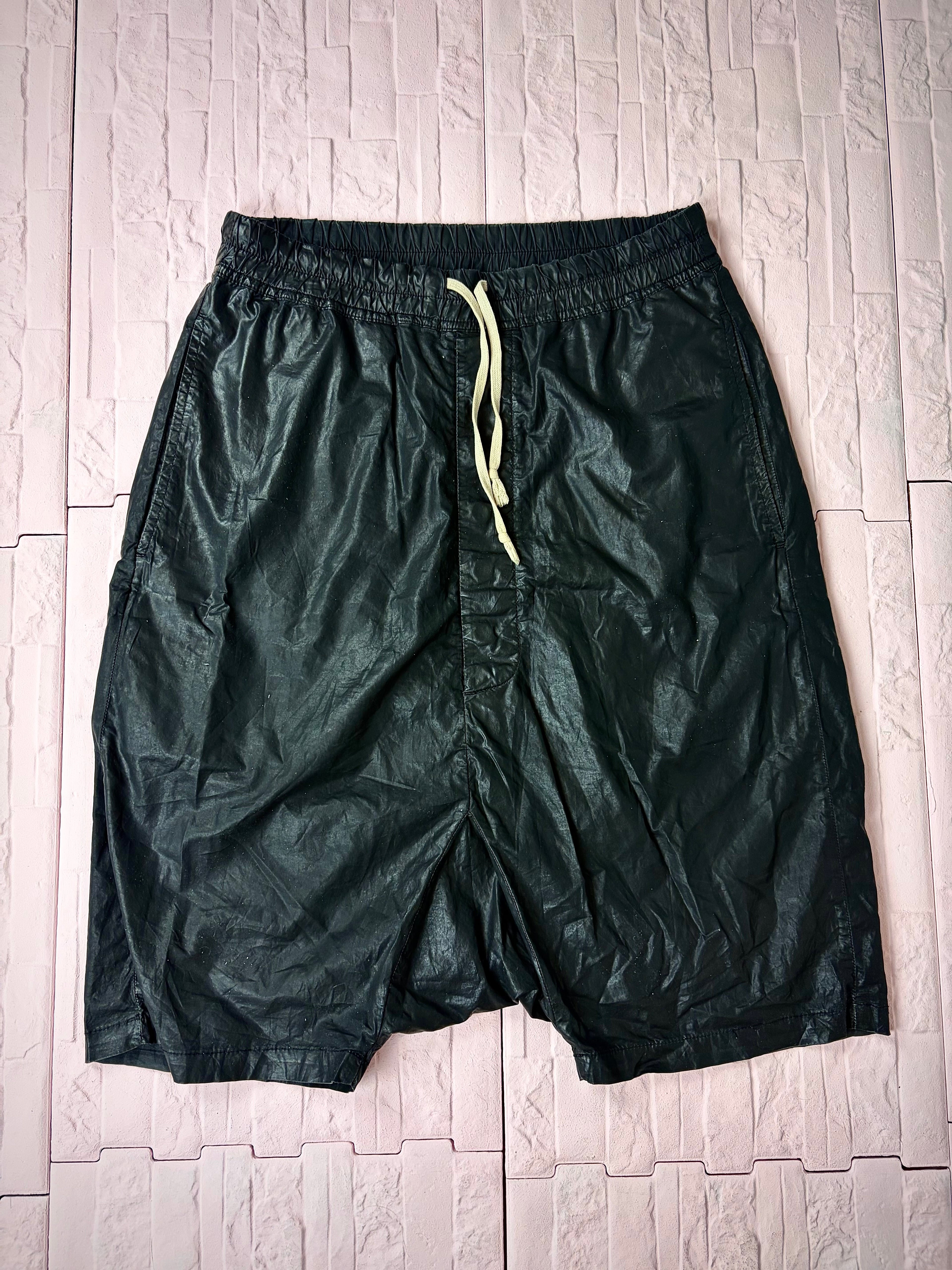 Rick owens waxed o&m shorts