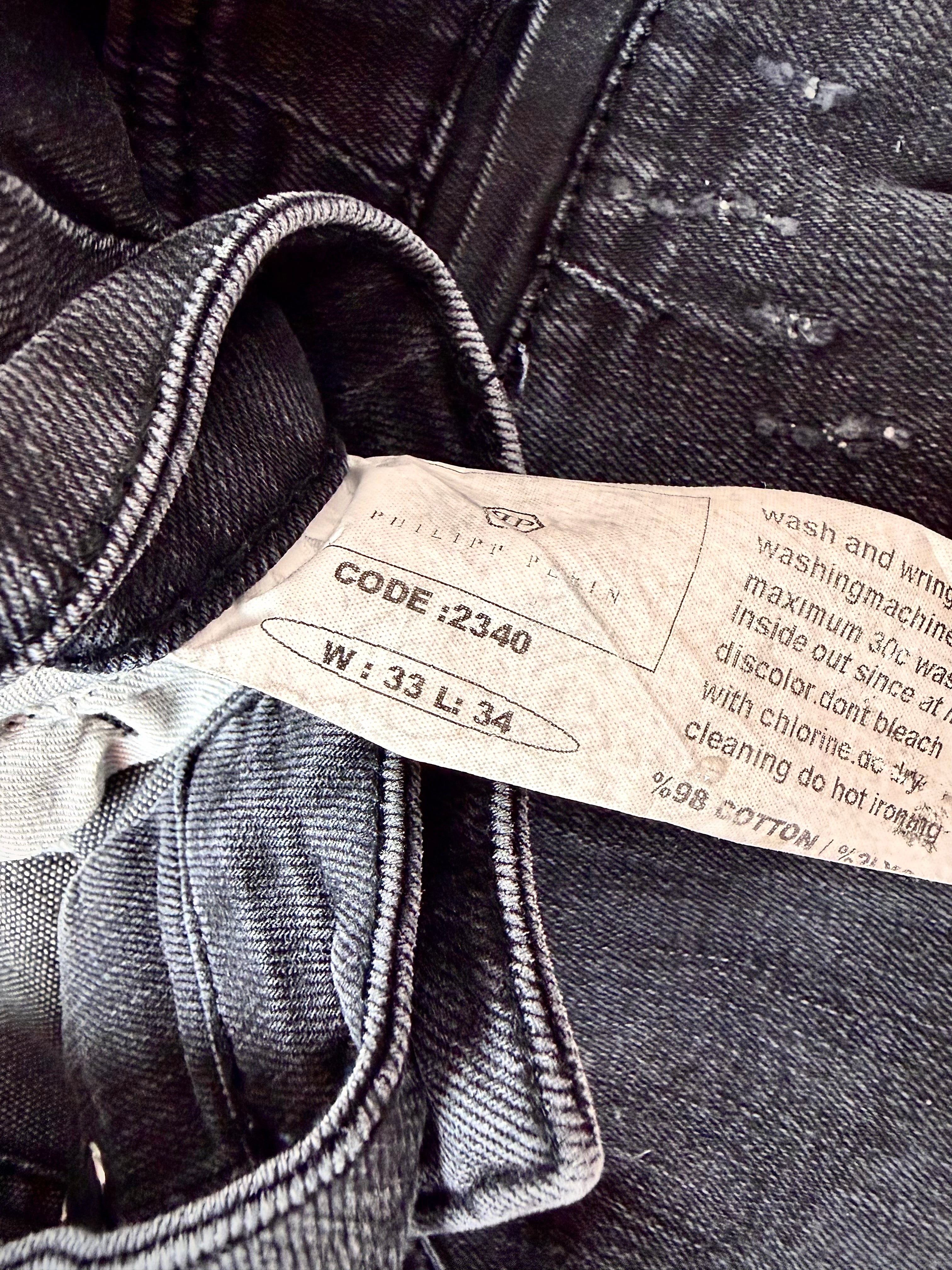 Philipp Plein distressed denim