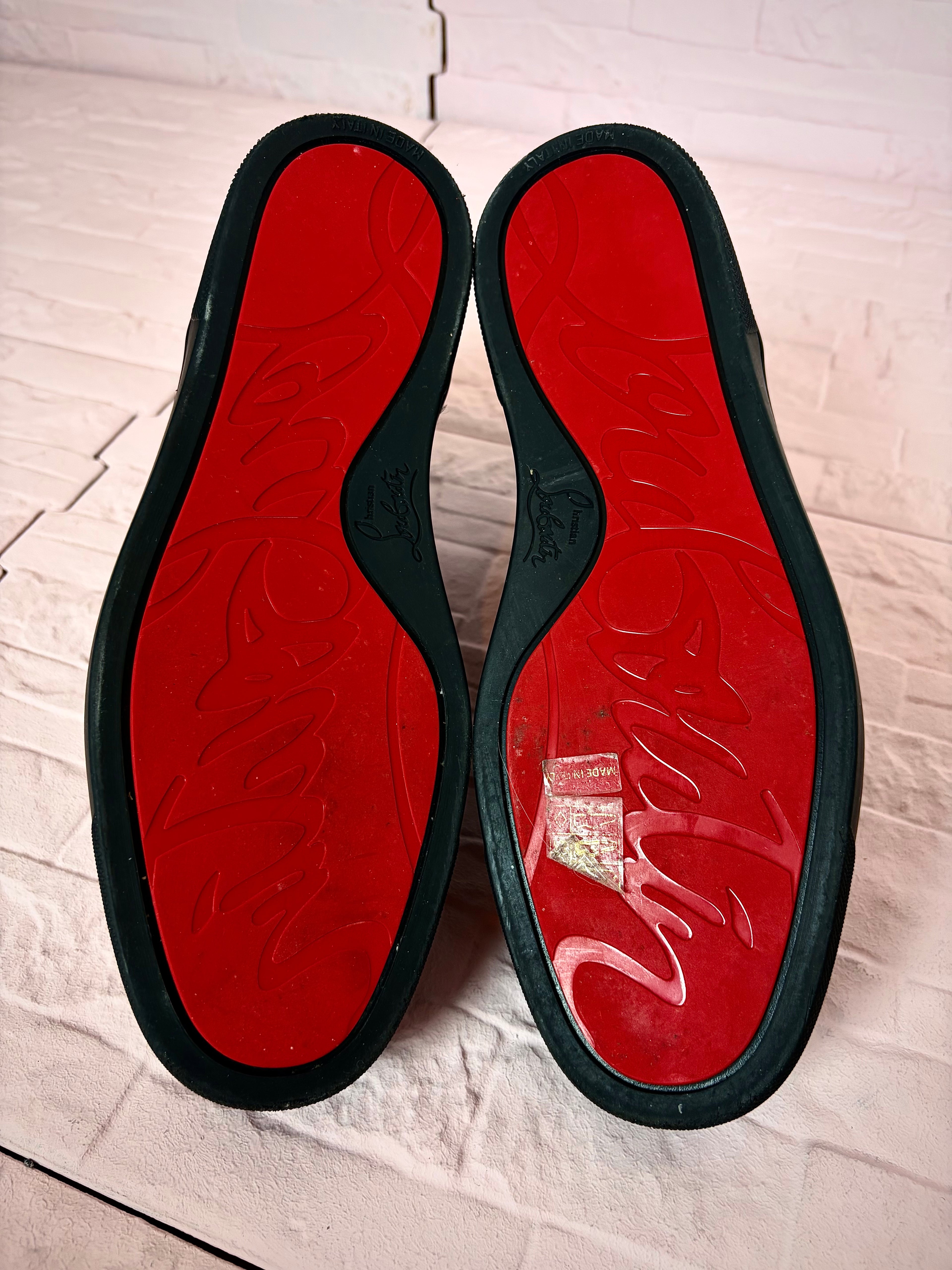 Christian louboutin spike high top sneaker