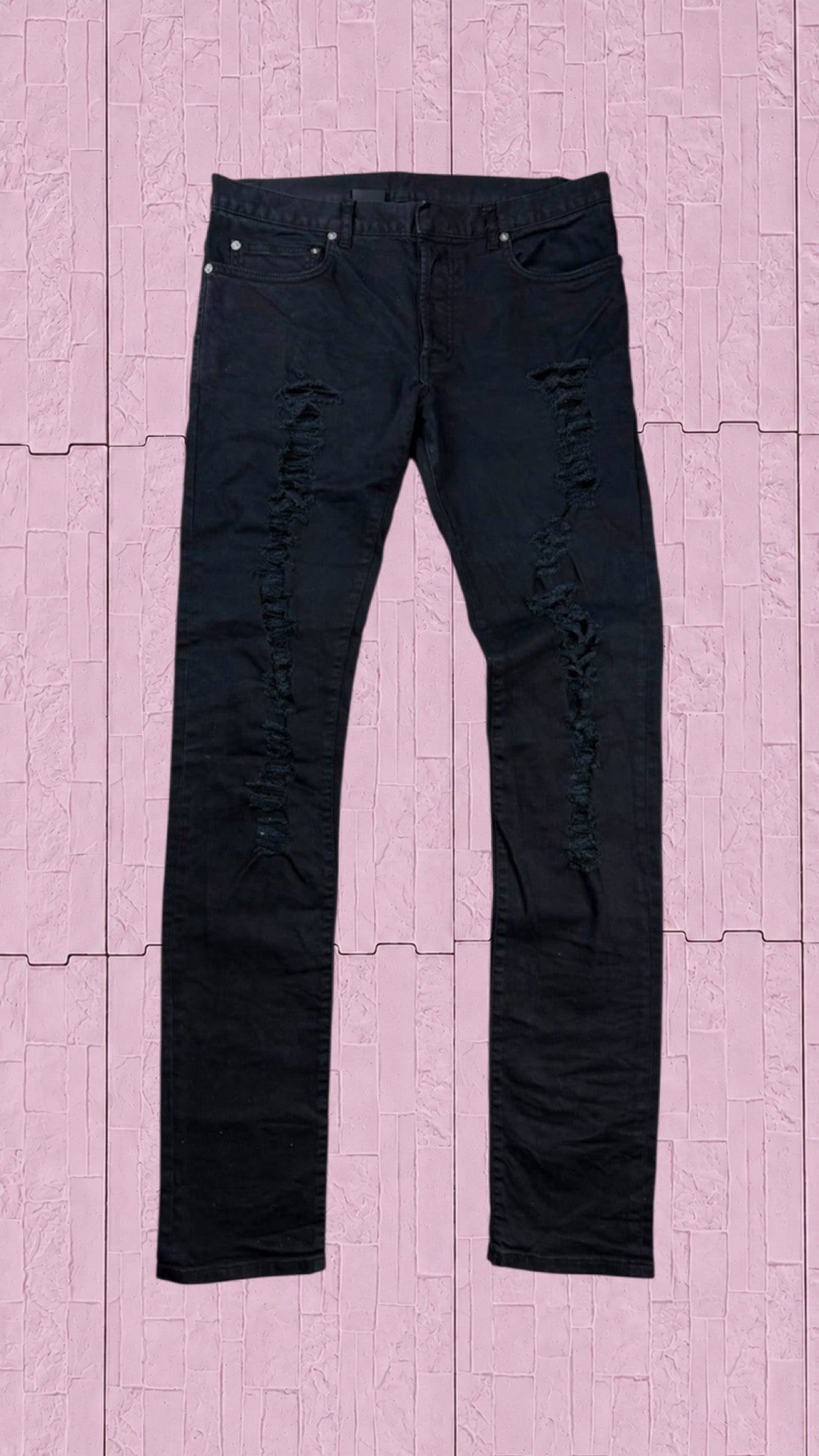 Dior 2011 kva distressed denim